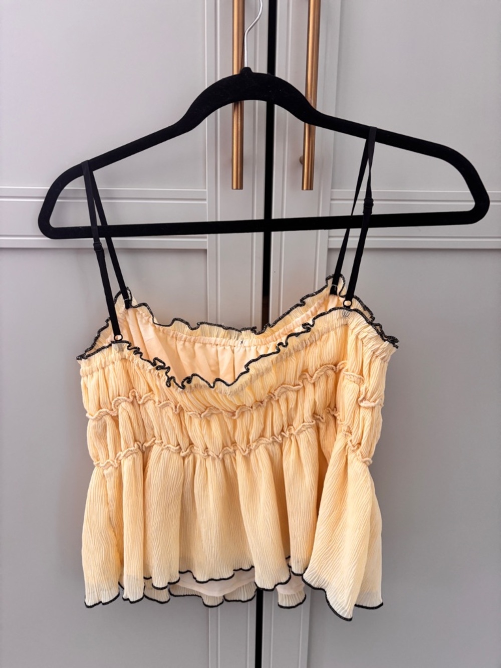 Yellow Ruched Tank - Picture 2 of 3